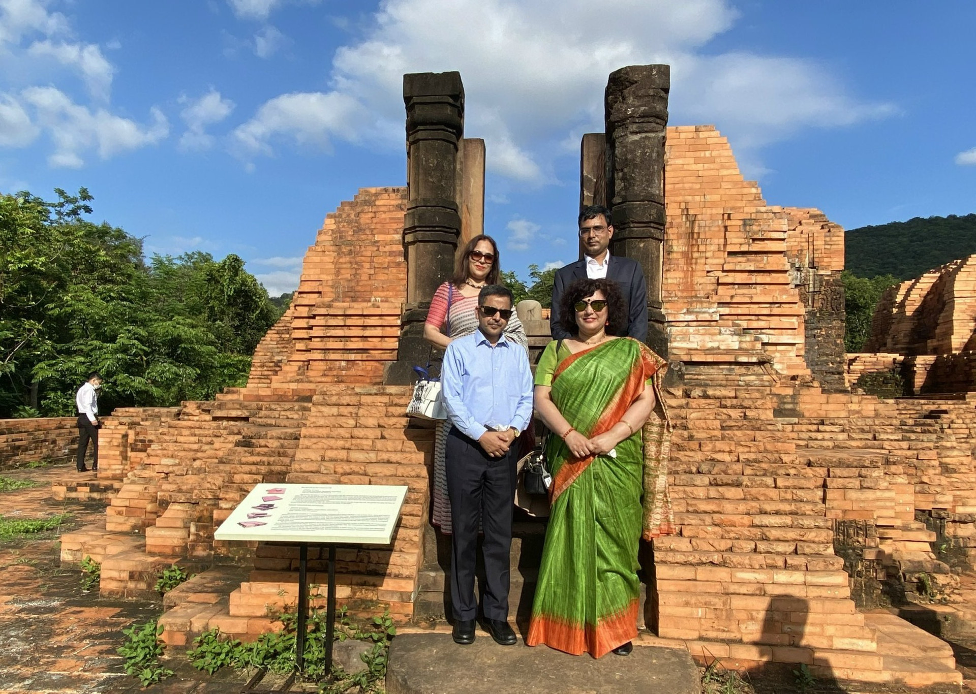 An Indian delegation visits My Son Sanctuary (Quang Nam province)