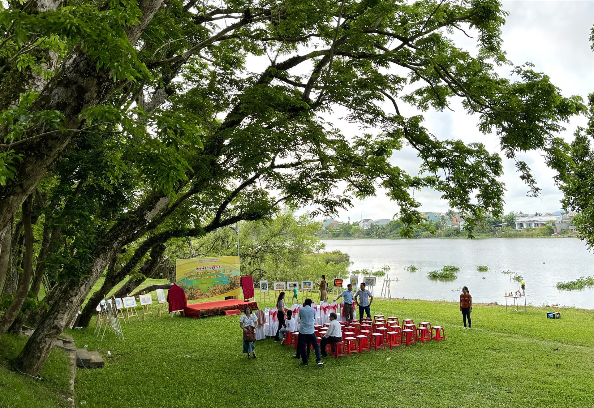 Làng sinh thái Hương Trà với không gian Vườn Cừa sẽ trở thành địa điểm tổ chức các hoạt động chính trong Lễ hội Hoa sưa. Ảnh: X.H