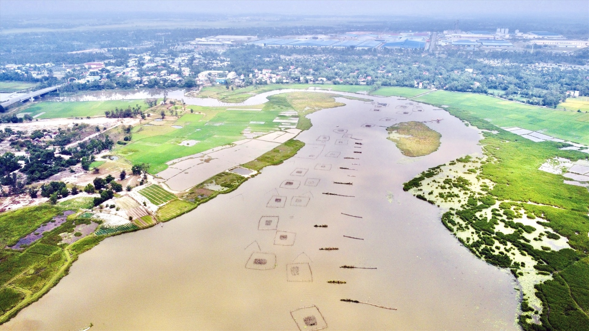 Khu vực sông Đầm sẽ được Tam Kỳ quy hoạch hình thành công viên và xa hơn là khu bảo tồn đất ngập nước. Ảnh: Q.T