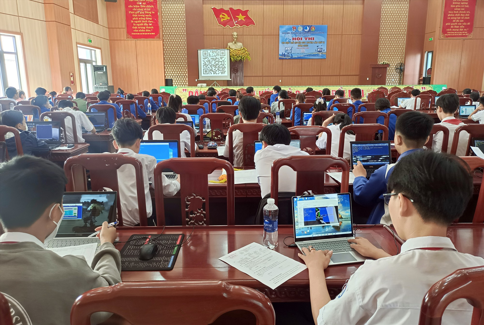 Đây là hội thi tin học trẻ có quy mô lớn nhất từ trước đến nay trên địa bàn huyện Duy Xuyên.