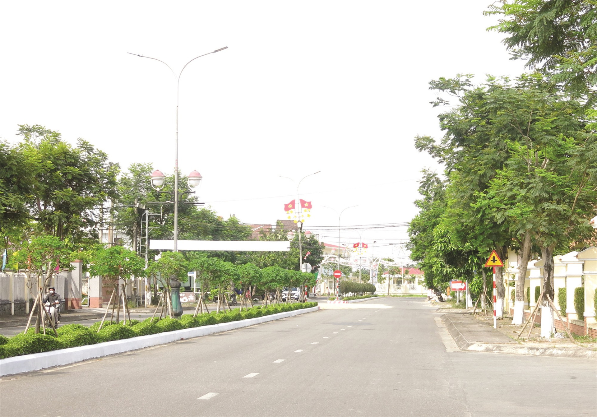 Khu vực Trung tâm hành chính thị xã Điện Bàn. Ảnh: T.D