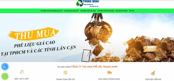 Công ty Trang Minh là đơn vị thu mua phế liệu uy tín.
