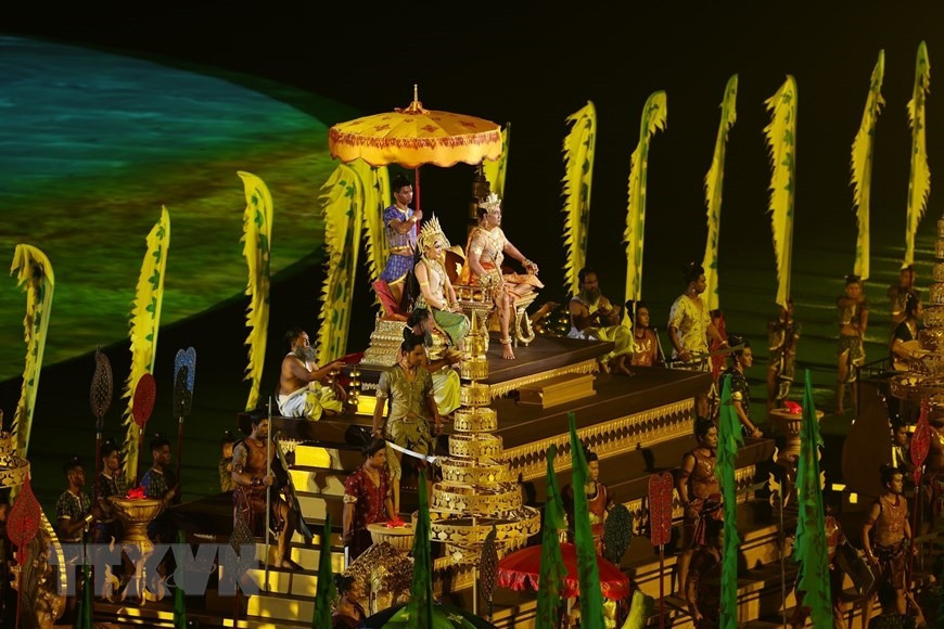 Tiết mục “Sự huy hoàng của Angkor” tại Lễ Khai mạc SEA Games 32