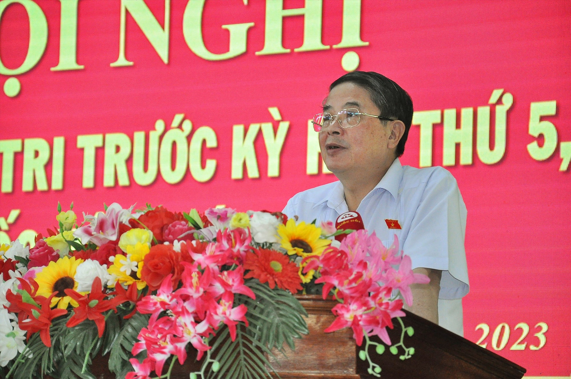 Phó Chủ tịch Quốc hội Nguyễn Đức Hải phát biểu tại hội nghị. Ảnh: V.A