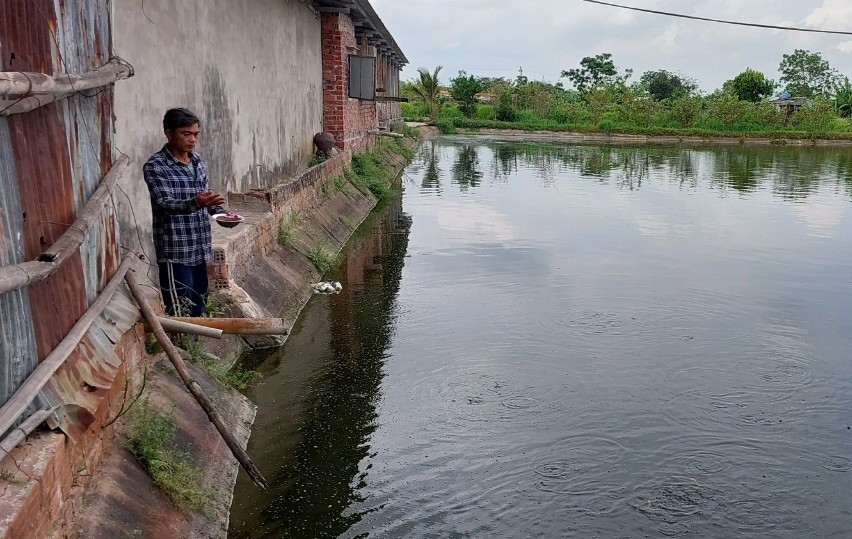 Trang trại nuôi cá của ông Nguyễn Văn Kiệt