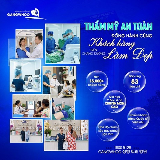 BVTM Gangwhoo đáp ứng mọi tiêu chuẩn an toàn trong thẩm mỹ.