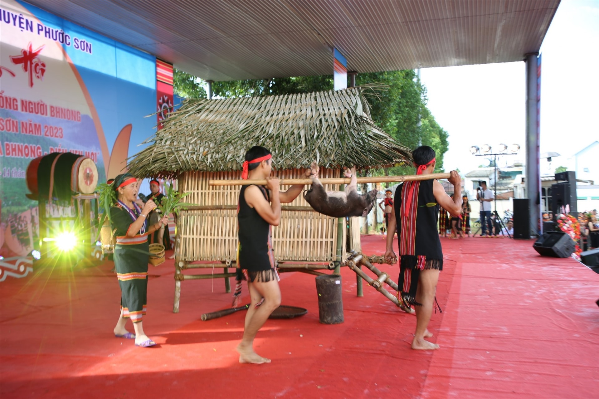 A ritual rice offering