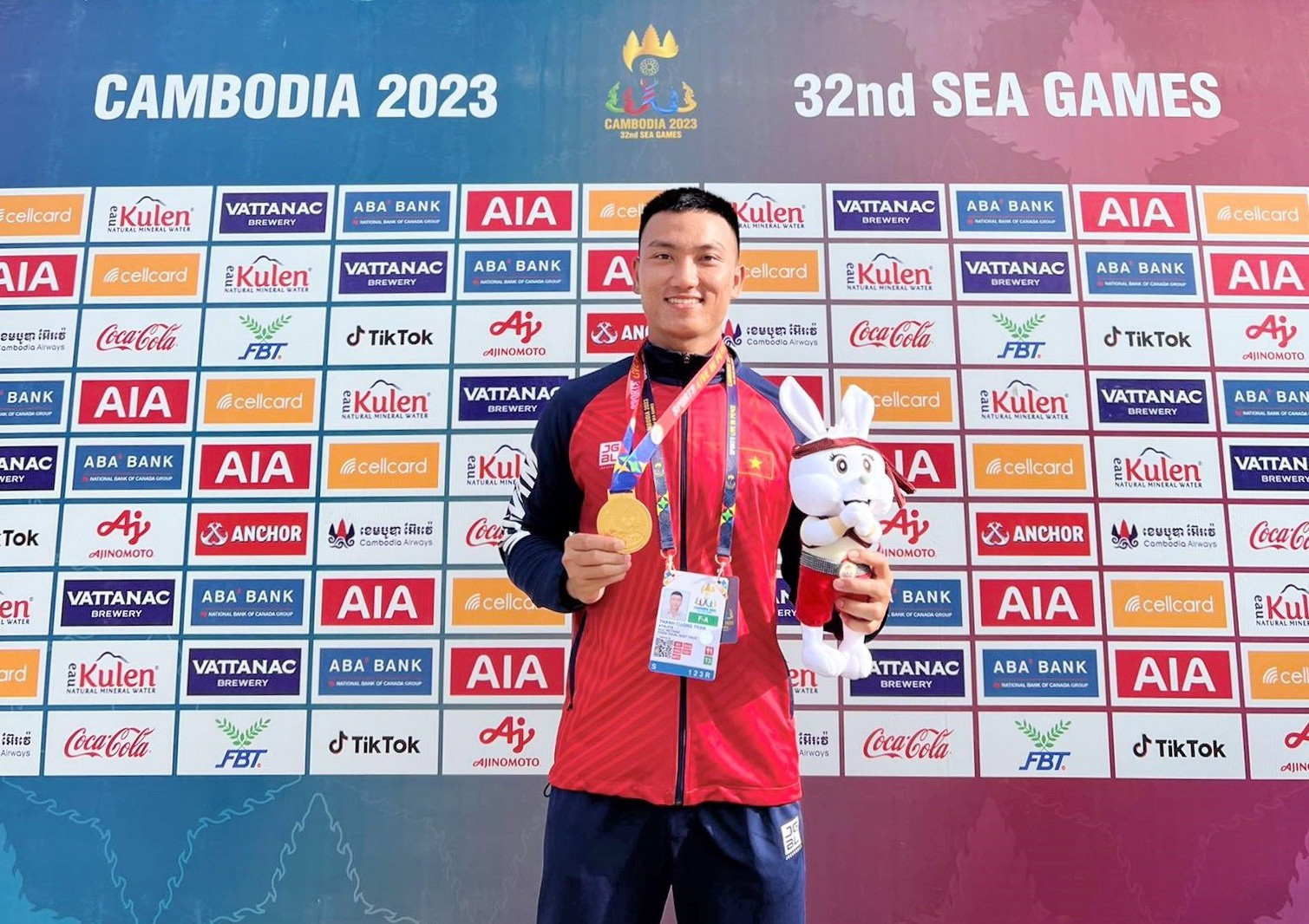 Vận động viên Trần Thanh Cường đã có thành tích xuất sắc tại Đại hội thể thao Đông Nam Á 2023- SEA Games 32.