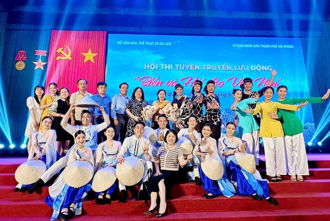Trung tâm Văn hóa Quảng Nam tham gia Hội thi tuyên truyền lưu động “Biển và hải đảo Việt Nam” tai thành phố Hải Phòng.