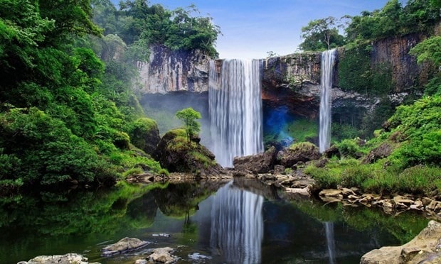 K50 waterfall in Kon Ha Nung Biosphere Reserve in the Central Highland province of Gia Lai (Photo: VNA)