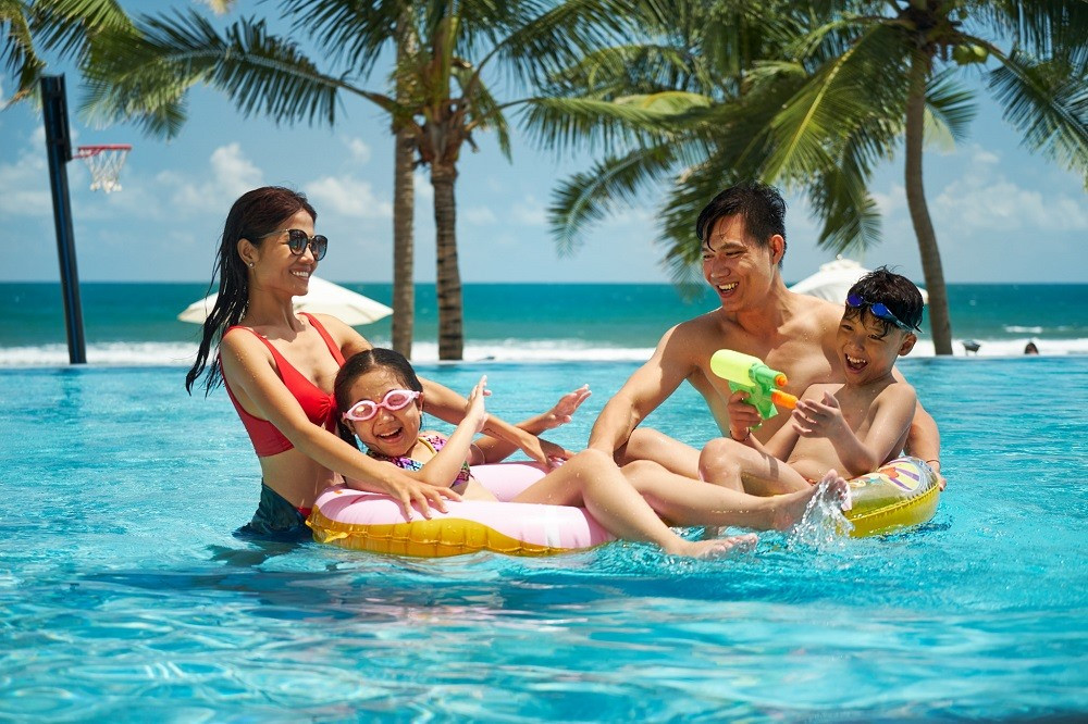 Khu nghỉ dưỡng Premier Village Danang Resort là nơi nghỉ hoàn hảo cho các gia đình nhiều thế hệ -TripAdvisor bình chọn. Ảnh QL