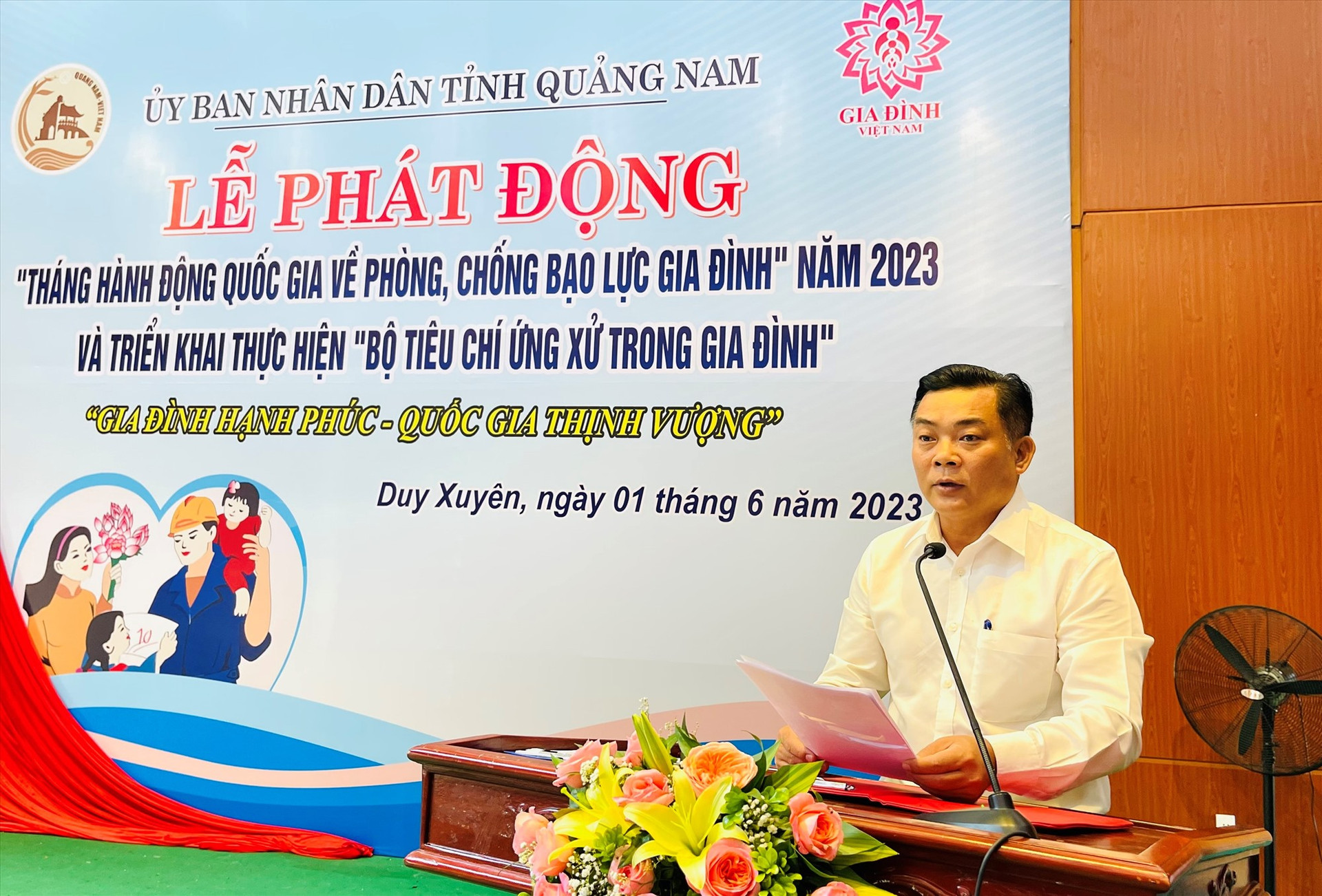 Ông Tào Viết Hải – Phó Giám đốc Sở VH-TT&DL phát biểu tại lễ phát động. Ảnh: N.T