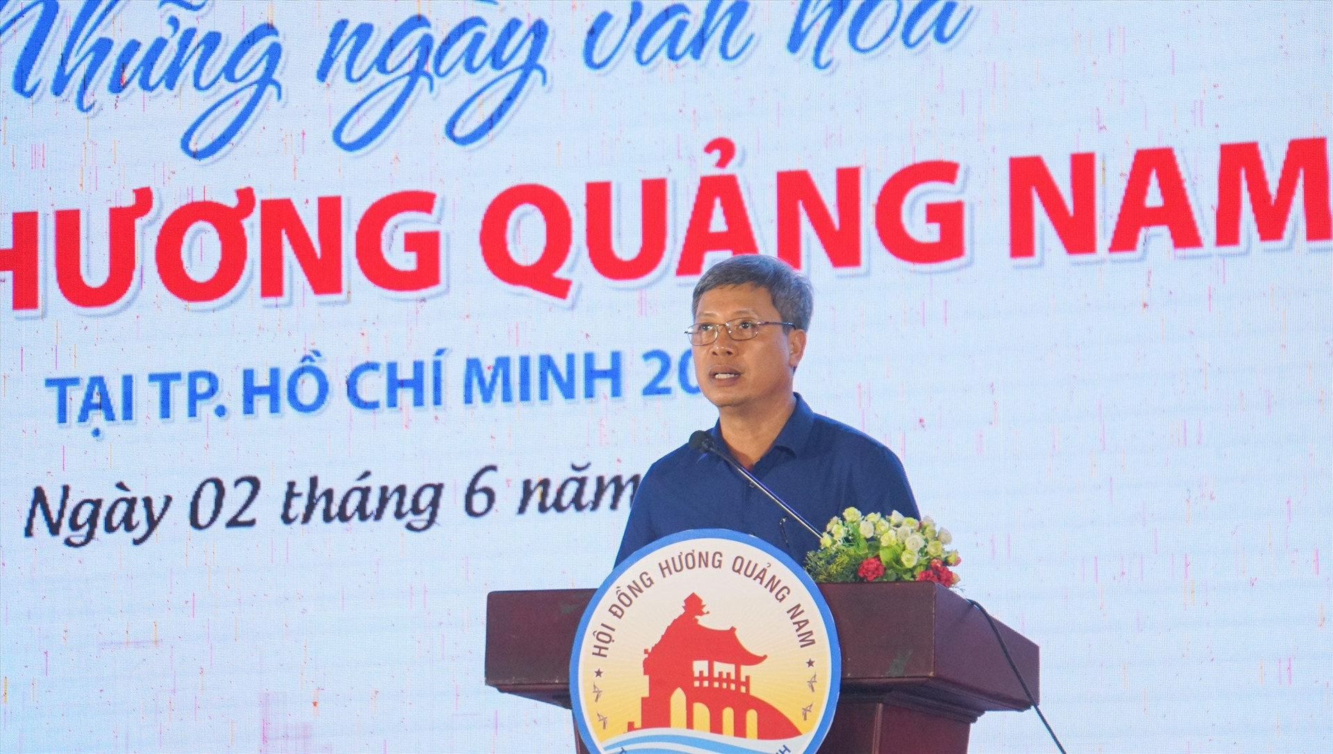 Ông Hồ Quang Bửu - Phó Chủ tịch UBND tỉnh Quảng Nam phát biểu tại lễ khai mạc. Ảnh: Q.L
