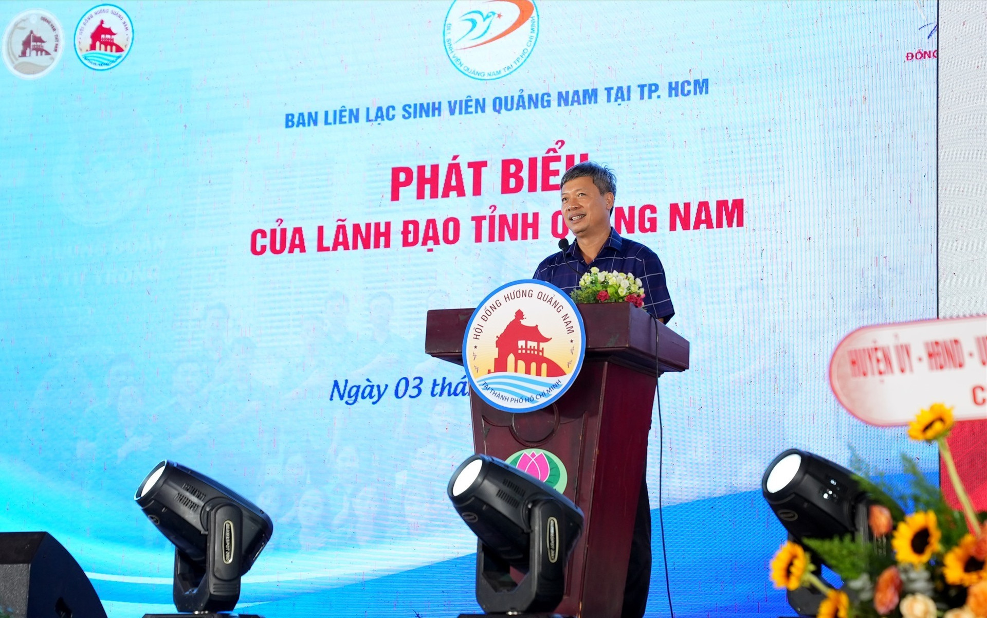 Ông Hồ Quang Bửu - Phó Chủ tịch UBND tỉnh phát biểu tại chương trình. Ảnh: Q.L
