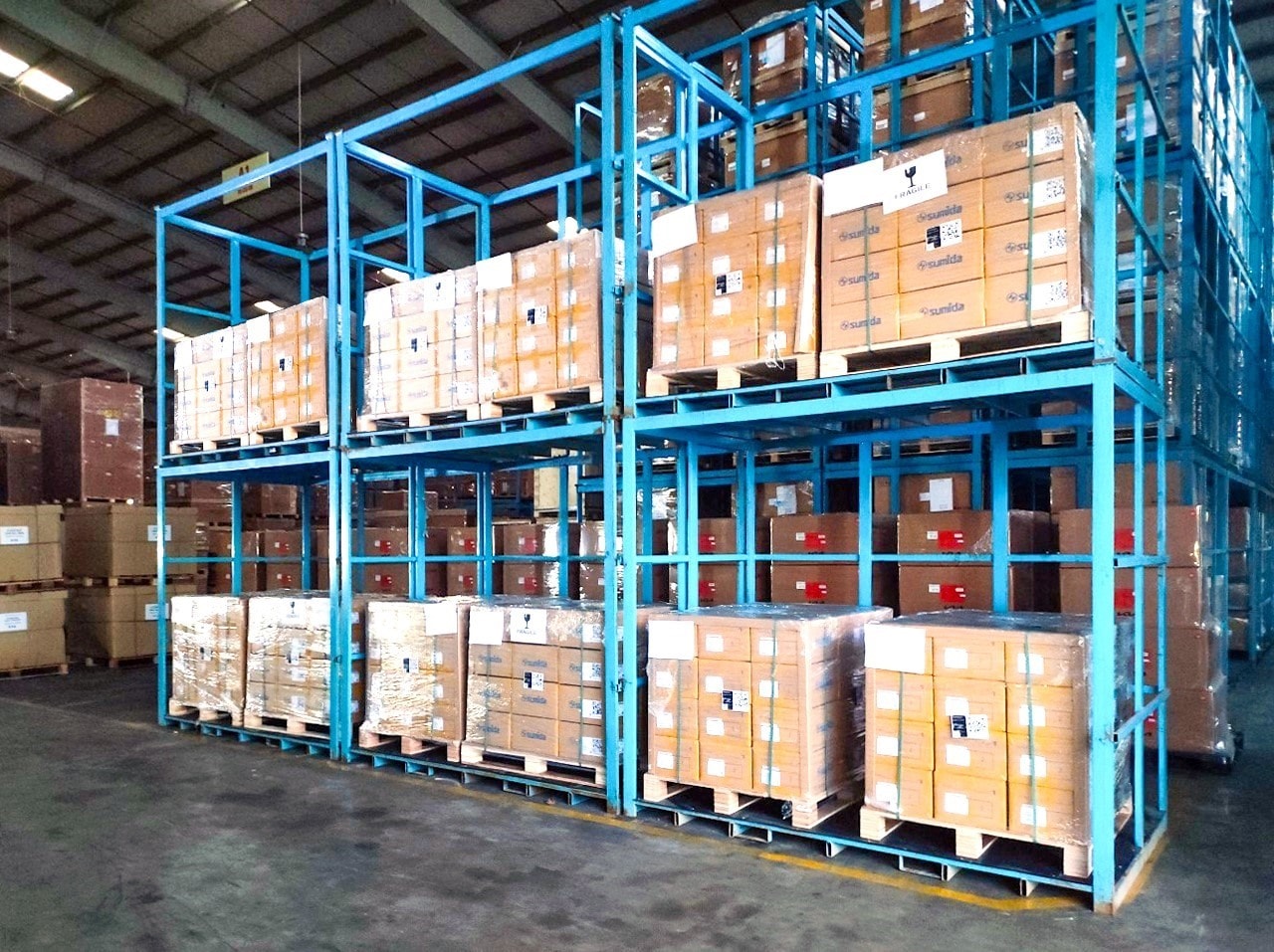 Goods stored in the bonded warehouse at Chu Lai port