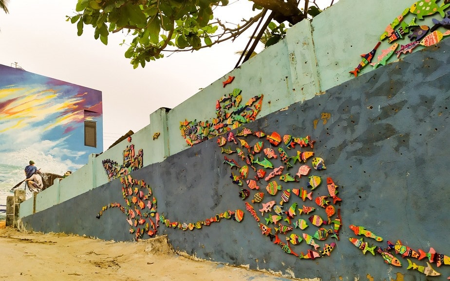 It is the first mural village in Vietnam to be jointly painted by Vietnamese and South Korean volunteers.