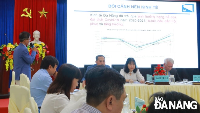 Quang cảnh buổi hội thảo báo cáo. Ảnh: NGỌC HÀ