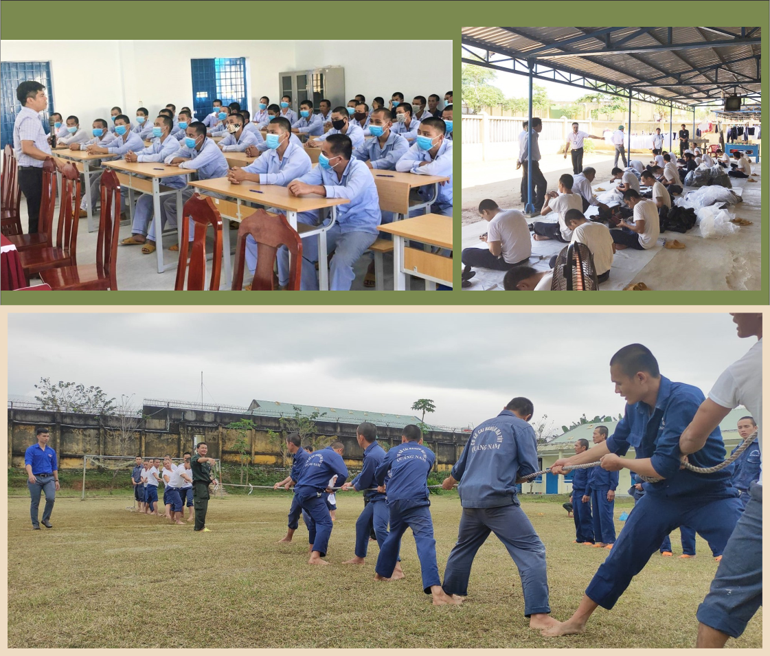 Học viên tại cơ sở cai nghiện ma túy Quảng Nam được giáo dục, học nghề.