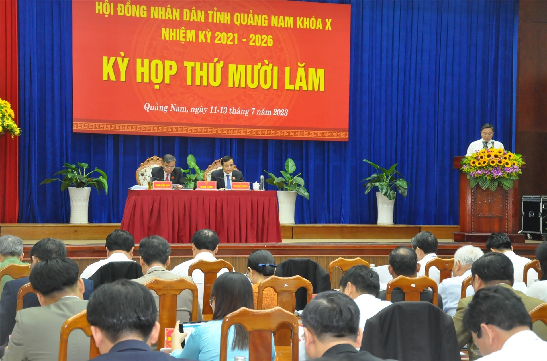 Quang cảnh Kỳ họp thứ 15, HĐND tỉnh khóa X. Ảnh: P.Đ