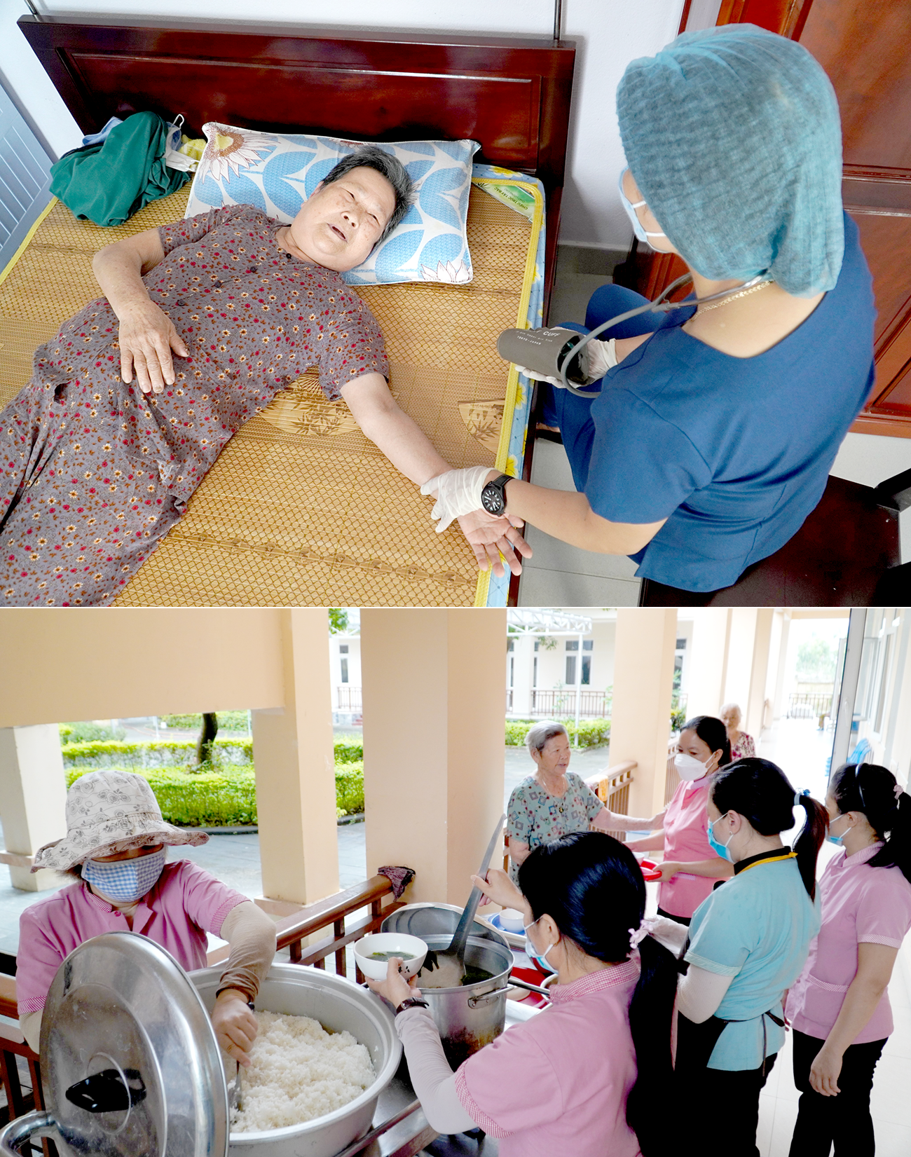 NCC được chăm sóc chu đáo tại Trung tâm Nuôi dưỡng, điều dưỡng NCC Quảng Nam. Ảnh: T.C