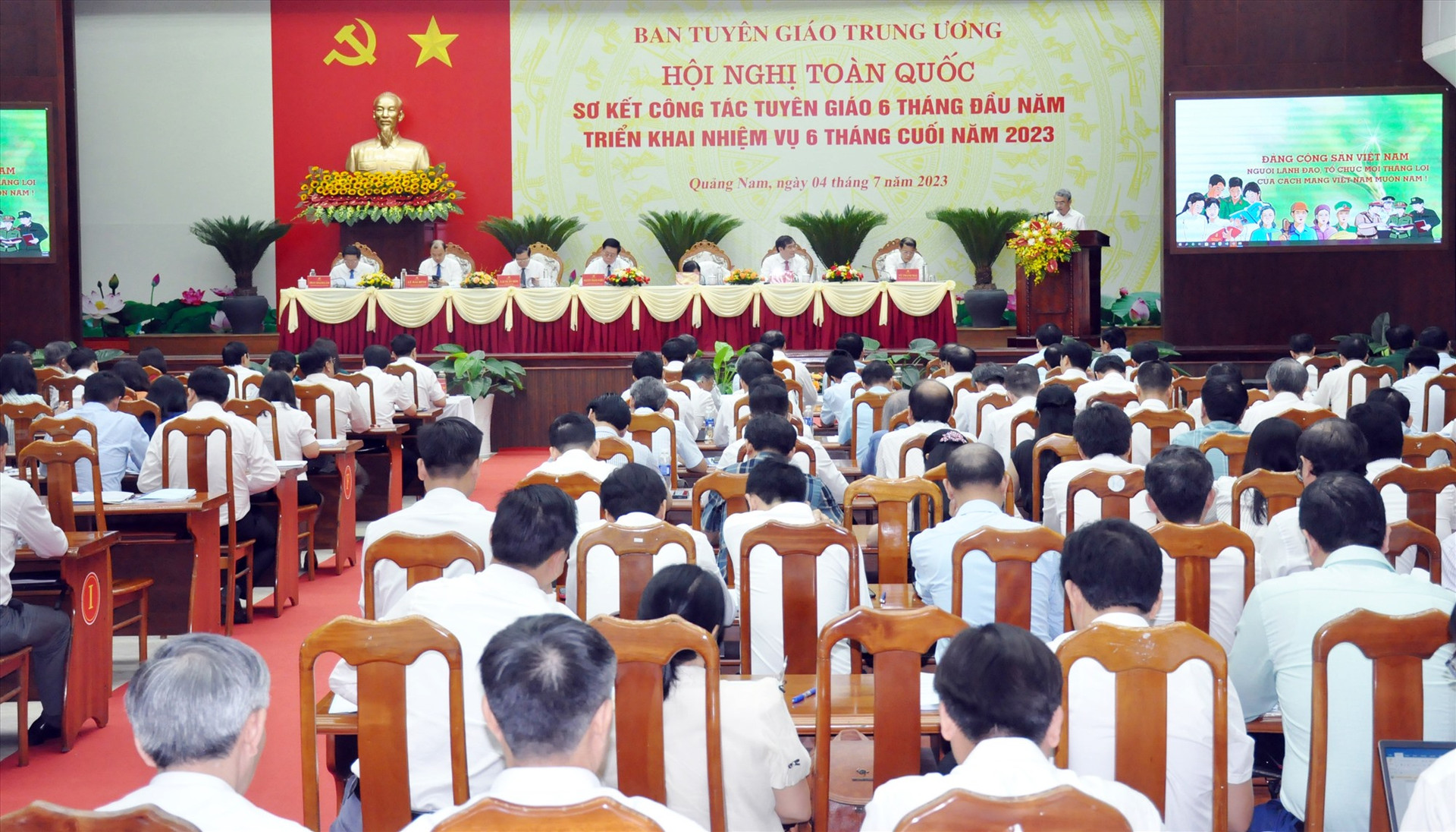 Hội nghị toàn quốc về công tác tuyên giáo tổ chức tại Quảng Nam vào đầu tháng 7/2023. Ảnh: N.Đ