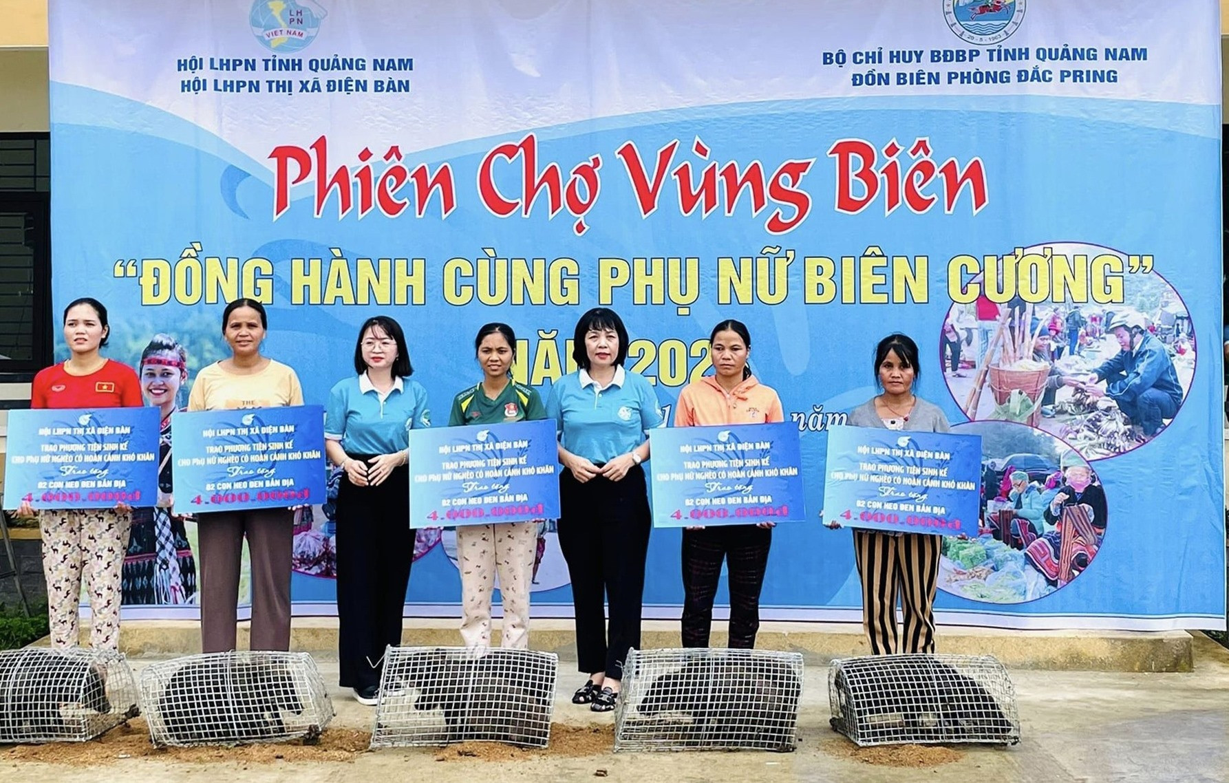 Hội LHPN thị xã Điện Bàn trao phương tiện sinh kế cho 5 hộ phụ nữ nghèo.