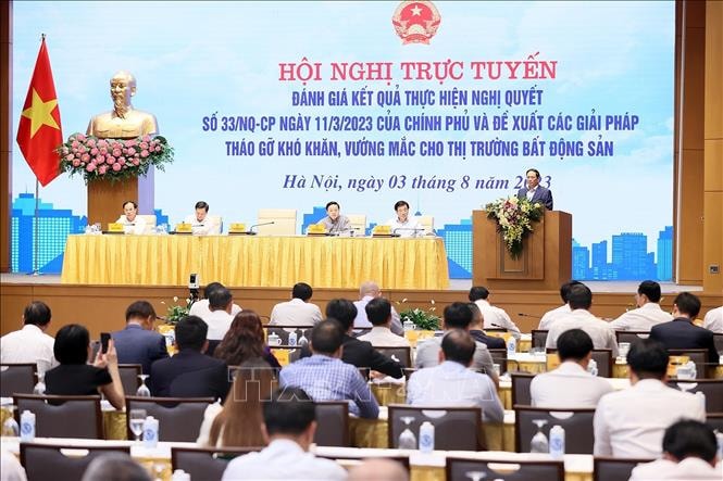 Thủ tướng Phạm Minh Chính phát biểu chỉ đạo hội nghị. Ảnh: Dương Giang/TTXVN