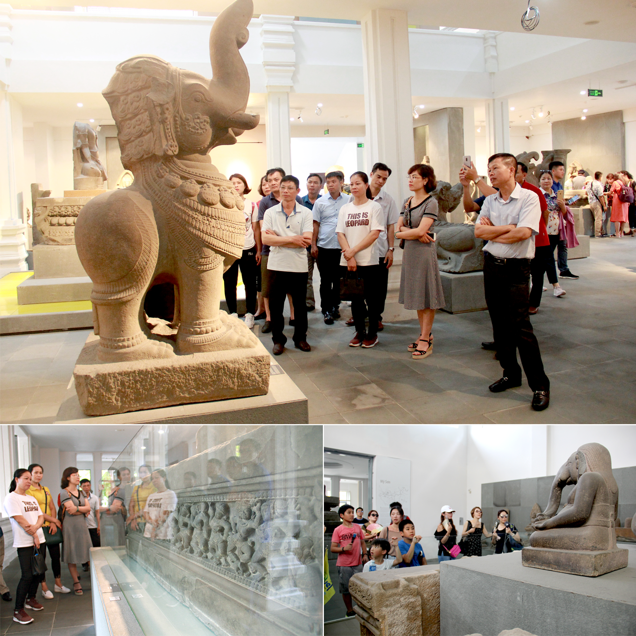Bảo tàng Điêu khắc Chăm có rất nhiều hiện vật được khai quật từ Đồng Dương.