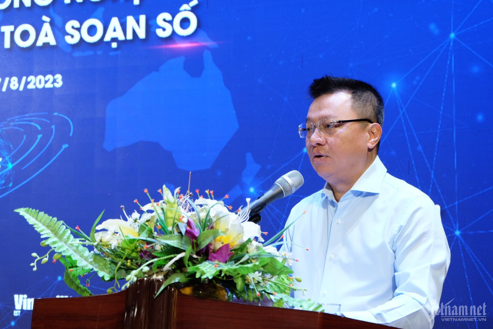 Ông Lê Quốc Minh, Chủ tịch Hội nhà báo Việt Nam, Tổng biên tập báo Nhân dân.