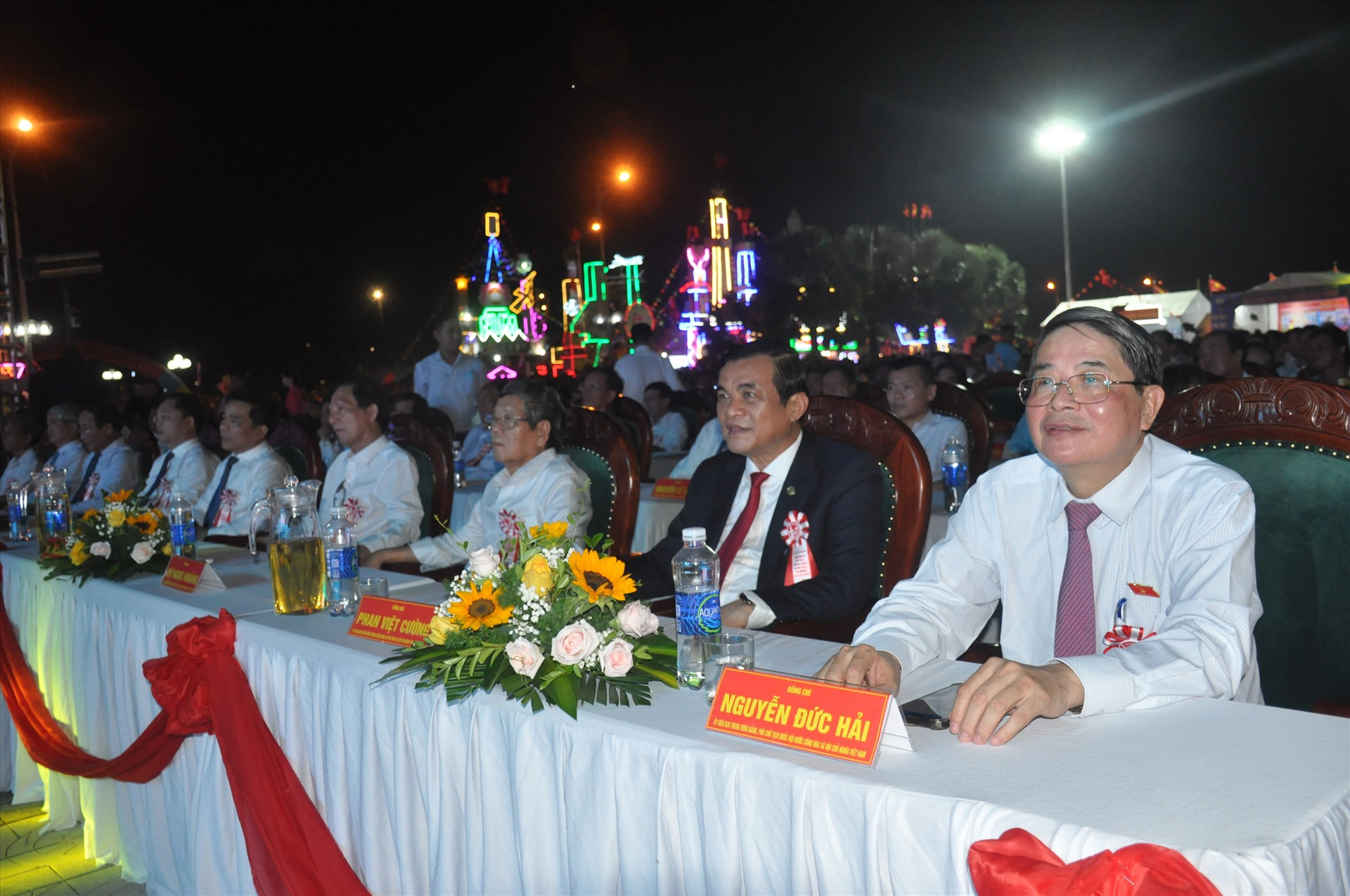 Đồng chí Nguyễn Đức Hải - Ủy viên Trung ương Đảng, Phó Chủ tịch Quốc hội tham dự buổi lễ kỷ niệm.