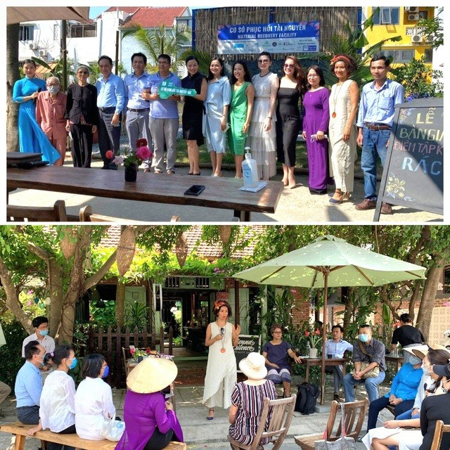Raising awareness among local people about waste and recycling in Tan Thanh fishing village