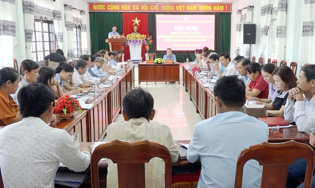 Thăng Bình triển khai đại hội MTTQ Việt Nam cấp xã, thị trấn nhiệm kỳ 2024 – 2029. Ảnh: T.N