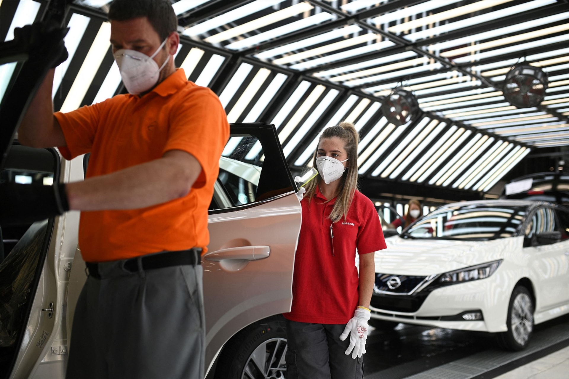 Nhà máy sản xuất xe điện của Nissan. Ảnh: Gettyimages