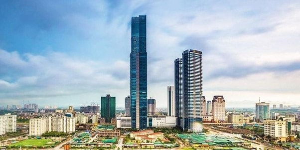 Keangnam Hanoi Landmark Tower là biểu tượng đặt trung cho kiến trúc tại Hà Nội.