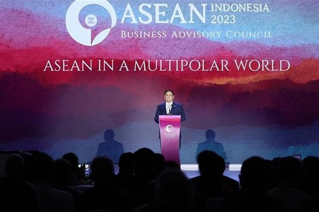 Vietnamese Prime Minister Pham Minh Chinh speaks at the ASEAN Business and Investment Summit in Jakarta, Indonesia, on September 4. (Photo: VNA)