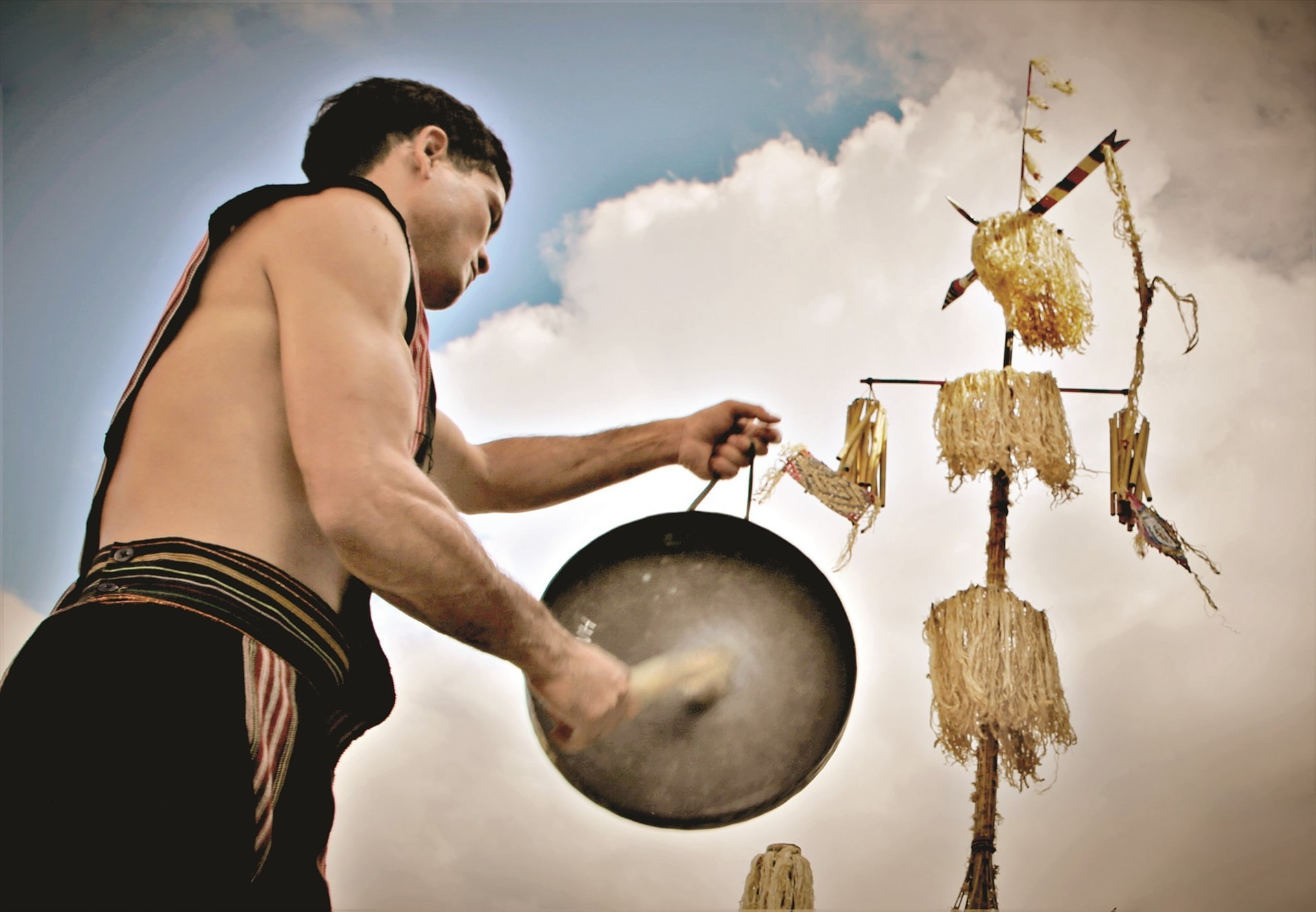 Gong performance at the festival