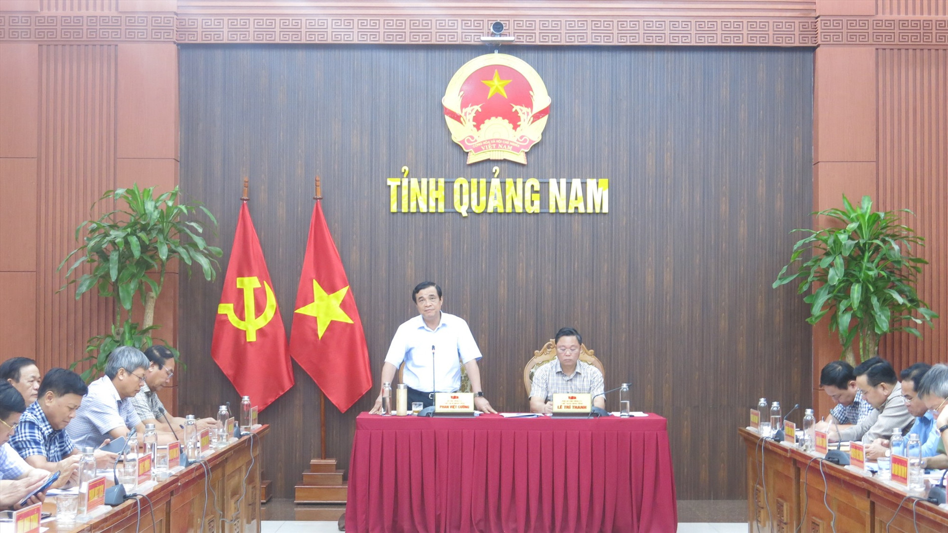 UVTW Đảng, Bí thư Tỉnh ủy, Chủ tịch HĐND tỉnh Phan Việt Cường phát biểu chỉ đạo