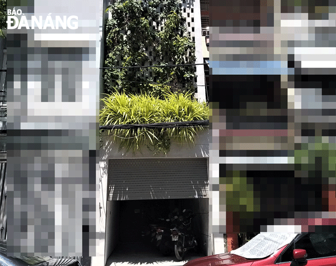 Công trình Văn phòng Công ty TNHH Bất động sản châu Âu tại số 20 Lê Lợi (phường Thạch Thang, quận Hải Châu). Ảnh: ĐẮC MẠNH