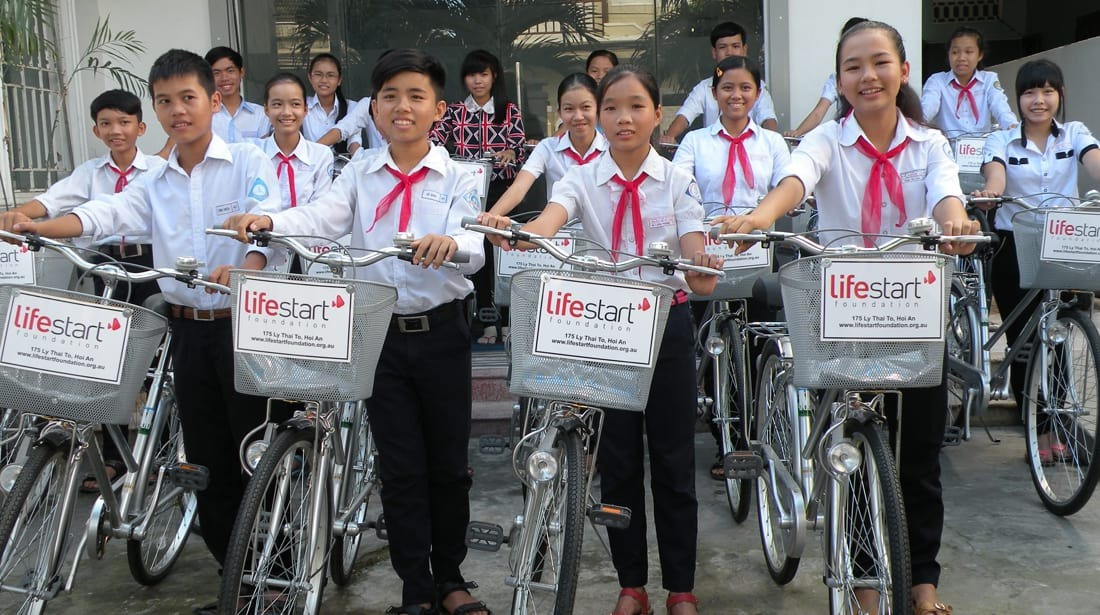 Những năm qua, Tổ chức Lifestart Foundation Inc.tài trợ Quảng Nam nhiều dự án liên quan đến giáo dục. Ảnh: LSF.