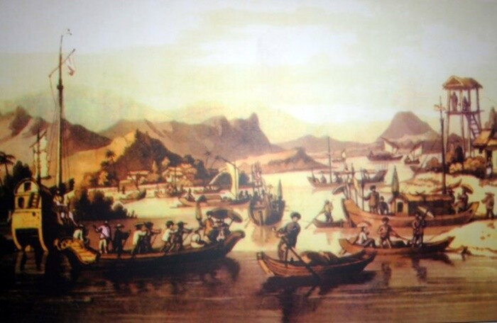 Thương cảng Hội An đầu thế kỷ 18. Ảnh: T.L
