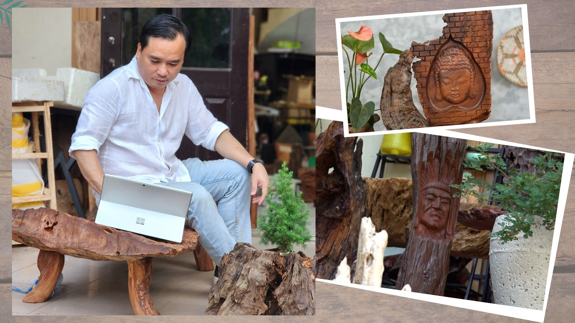 Ông Lê Huỳnh Huyên bước vào khởi nghiệp với ngành gỗ theo triết lý sống xanh. Ảnh: H.Đ