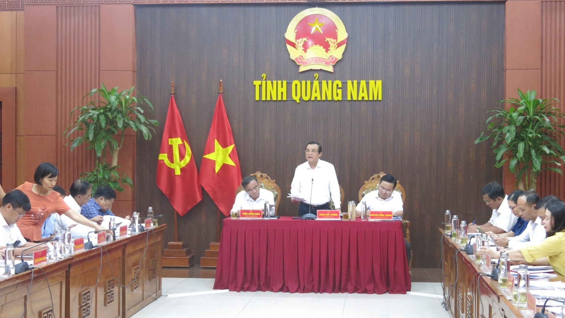 Bí thư Tỉnh ủy, Chủ tịch HĐND tỉnh Phan Việt Cường chủ trì phiên họp chiều nay
