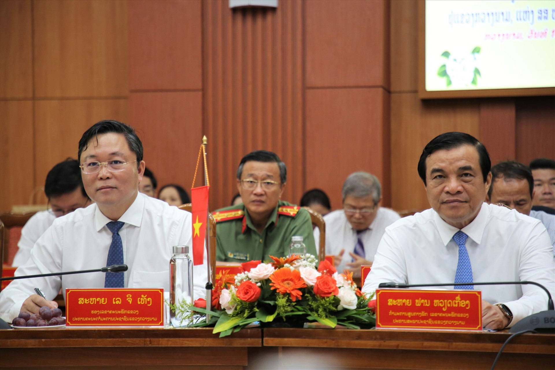 Quang Nam leaders at the event