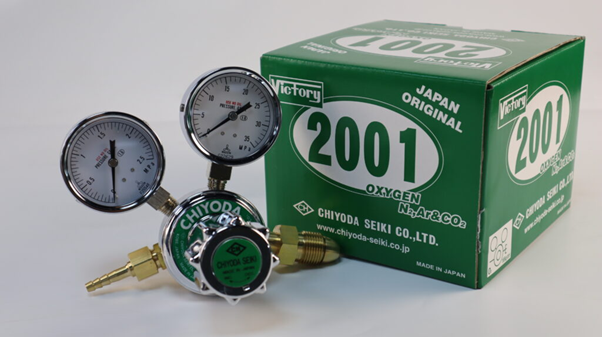 Đồng hồ gắn bình oxy y tế Chiyoda 2001