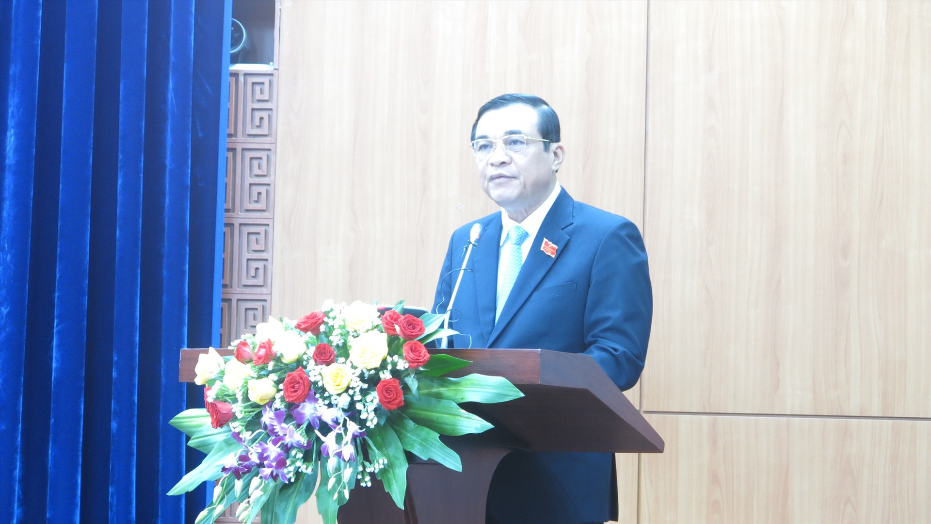 UVTW Đảng, Bí thư Tỉnh ủy, Chủ tịch HĐND tỉnh Phan Việt Cường phát biểu khai mạc kỳ họp