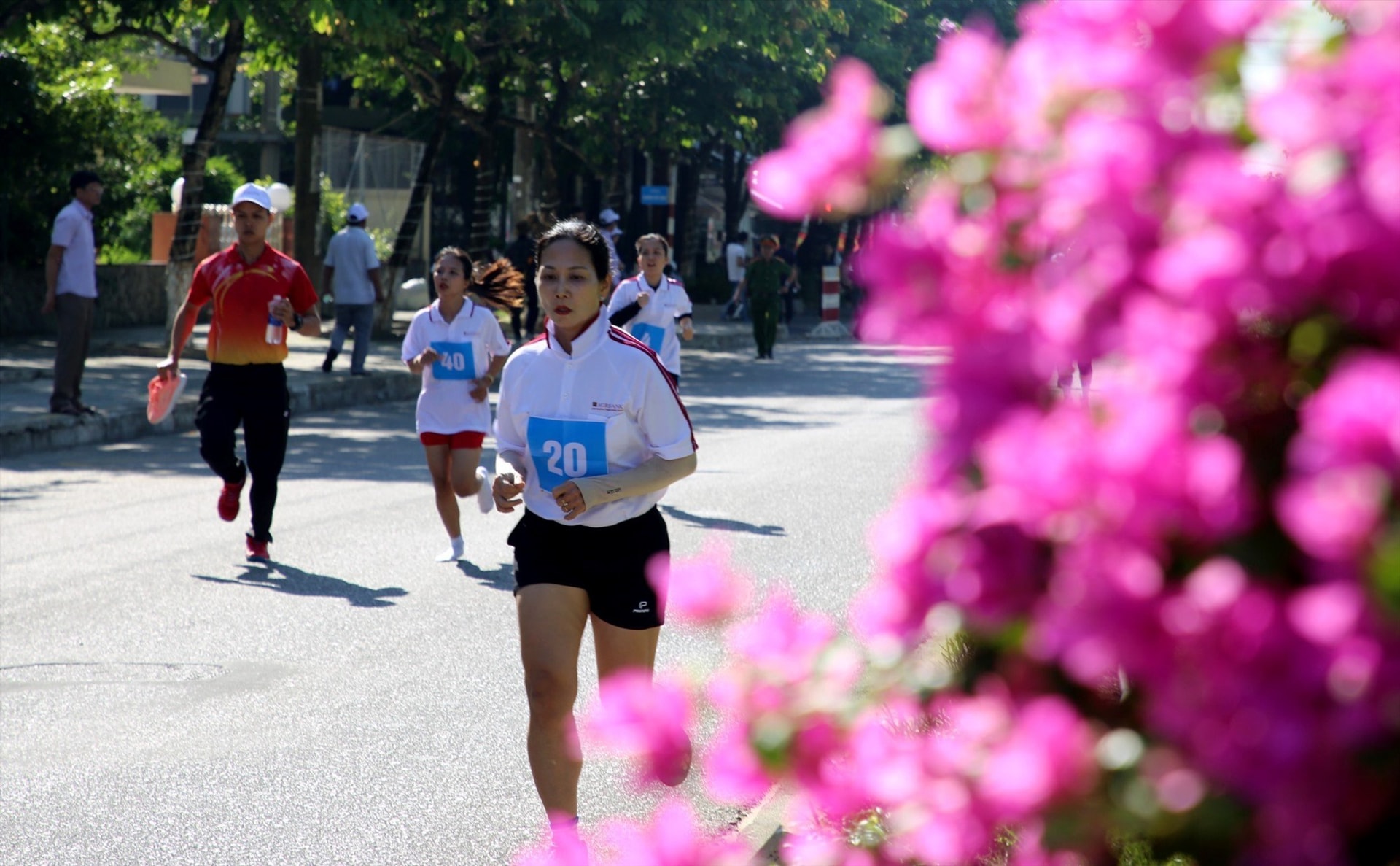 Female runners took part in the race