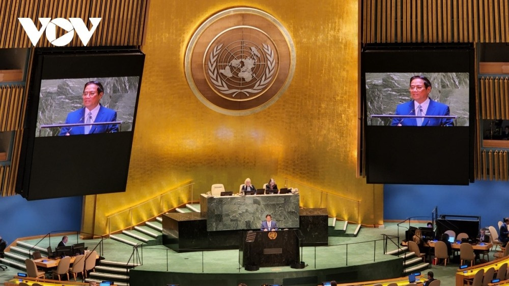 Vietnamese Prime Minister Pham Minh Chinh put forwards major solutions to global crises at the general debate of the 78th session of the UN General Assembly in New York on September 22,