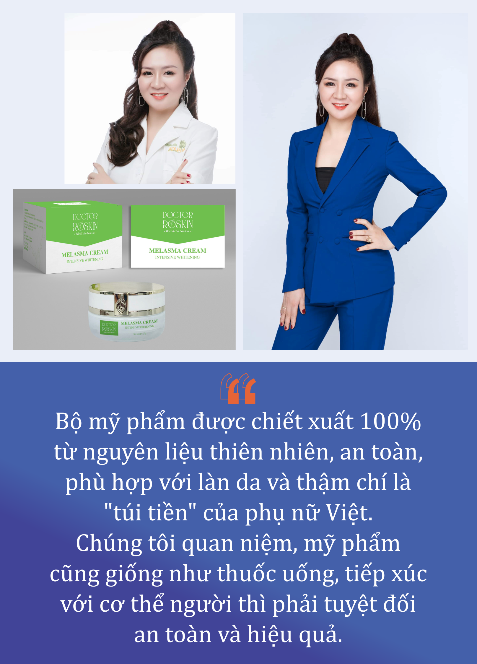 Pharmacist Pham Thi Huyen Trang and Doctor Roskin