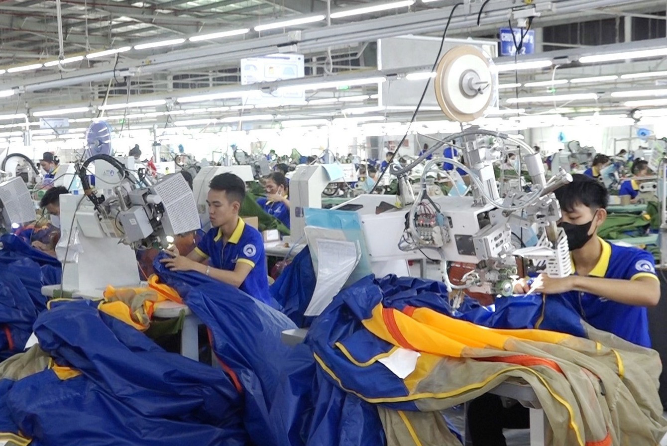 Sản xuất công nghiệp ở Thăng Bình từng bước được phục hồi, tăng 9,35% so với cùng kỳ năm 2022. Ảnh: T.N
