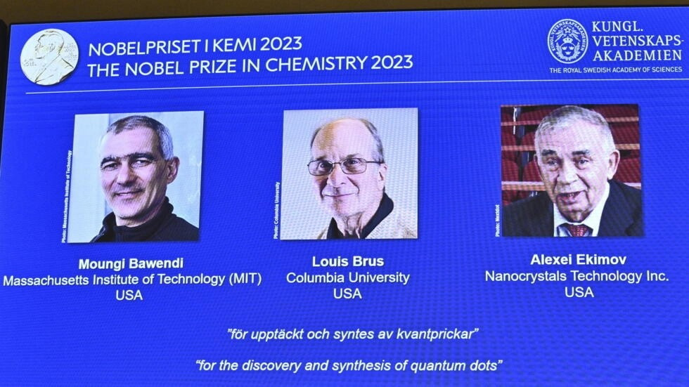 Chủ nhân giải Nobel Hóa học 2023. Ảnh: AP